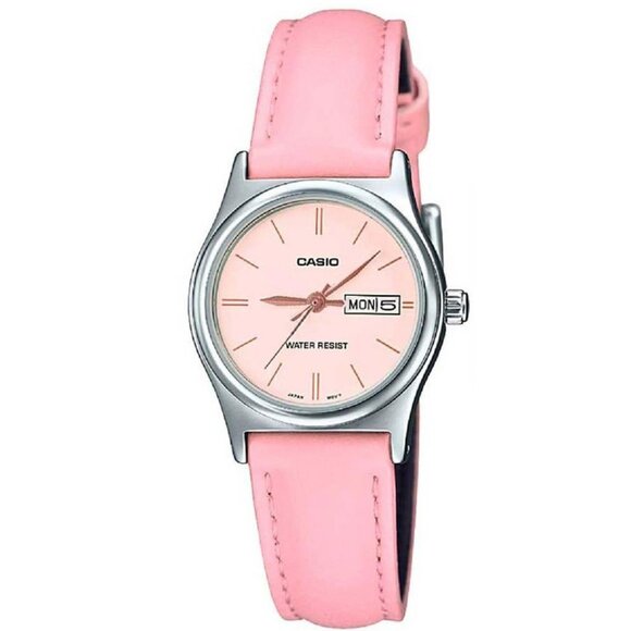 CASIO Retro LTP-V006L-4BUDF PINK LEATHER WOMEN'S WATCH - Picture 1 of 1